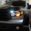 2007-2013 Toyota Tundra/ 2008-2017 Sequoia Single Halo Projector Headlights (Matte Black Housing/Clear Lens)