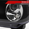 2007-2013 Toyota Tundra/ 2008-2017 Sequoia Single Halo Projector Headlights (Matte Black Housing/Clear Lens)