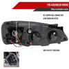 2005-2010 Pontiac G6 Factory Style Headlights w/ Amber Reflectors (Matte Black Housing/Clear Lens)