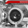 1999-2000 Honda Civic Dual Halo Projector Headlights (Chrome Housing/Clear Lens)