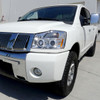 2004-2015 Nissan Titan/ 2004-2007 Armada Dual Halo Projector Headlights (Chrome Housing/Clear Lens)
