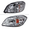 2005-2010 Chevrolet Cobalt Pontiac Pursuit/G5 Crystal Headlights w/ Amber Reflector (Chrome Housing/Clear Lens)