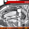 1998-2002 Honda Accord Factory Style Crystal Headlights w/ Amber Reflector (Chrome Housing/Clear Lens)