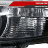2010-2011 Toyota Camry Projector Headlights w/ Amber Reflectors (Matte Black Housing/Clear Lens)