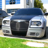 2005-2010 Chrysler 300 Projector Headlights w/ LED Light Strip (Matte Black Housing/Clear Lens)