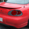 1997-2003 Pontiac Grand Prix Tail Lights (Chrome Housing/Smoke Lens)