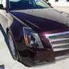 2008-2014 Cadillac CTS Projector Headlights w/ LED Light Strip (Matte Black Housing/Clear Lens)