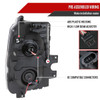 2011-2016 F-250 F-350 F-450 F-550 Dual Halo Projector Headlights w/ LED Turn Signal Lights (Matte Black Housing/Clear Lens)