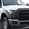 2011-2016 F-250 F-350 F-450 F-550 Dual Halo Projector Headlights w/ LED Turn Signal Lights (Matte Black Housing/Clear Lens)