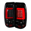 1999-2002 Chevrolet Silverado/ 1999-2006 GMC Sierra LED Tail Lights - G2 (Jet Black Housing/Clear Lens)