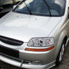 2004-2008 Chevrolet Aveo Dual Halo Projector Headlights (Chrome Housing/Clear Lens)