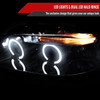 2004-2008 Chevrolet Aveo Dual Halo Projector Headlights (Chrome Housing/Clear Lens)