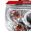 2004-2008 Chevrolet Aveo Dual Halo Projector Headlights (Chrome Housing/Clear Lens)