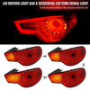 2012-2016 Scion FRS/ Subaru BRZ/ Toyota 86 Sequential LED Tail Lights (Chrome Housing/Red Lens)