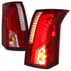 2003-2007 Cadillac CTS LED Tail Lights (Chrome Housing/Red Lens)