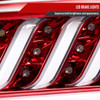 2016-2018 Chevrolet Camaro Sequential LED Tail Lights (Chrome Housing/Red Clear Lens)