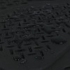 Universal PVC Rubber Non-Slip Floor Mats - 4PC (Black)
