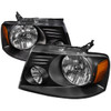 2004-2008 Ford F-150/ 2006-2008 Lincoln Mark LT Factory Style Headlights (Matte Black Housing/Clear Lens)