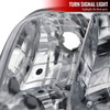 1998-2011 Ford Crown Victoria Factory Style Headlights w/ Corner Signal Lights (Chrome Housing/Clear Lens)