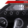 2003-2005 Nissan 350Z Dual Halo Projector Headlights (Glossy Black Housing/Smoke Lens)