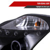 2003-2005 Nissan 350Z Dual Halo Projector Headlights (Glossy Black Housing/Smoke Lens)