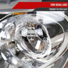 1992-1995 Honda Civic Dual Halo Projector Headlights (Chrome Housing/Clear Lens)