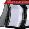 2010-2012 Ford Mustang Sequential LED Tail Lights (Matte Black Housing/Clear Lens)