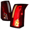 2003-2007 Cadillac CTS LED Tail Lights (Chrome Housing/Red Smoke Lens)