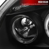 1998-2005 Volkswagen Beetle Halo Projector Headlights (Matte Black Housing/Clear Lens)