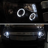 2007-2013 Chevrolet Avalanche/ 2007-2014 Tahoe Suburban Dual Halo Projector Headlights (Matte Black Housing/Clear Lens)