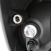2005-2009 Chevrolet Equinox Factory Style Headlights w/ Amber Reflector (Matte Black Housing/Clear Lens)