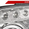 2003-2005 Toyota 4Runner Dual Halo Projector Headlights (Chrome Housing/Clear Lens)