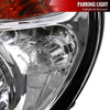 2002-2003 Subaru Impreza OEM Replacement Headlights (Chrome Housing/Clear Lens)