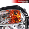 2002-2003 Subaru Impreza OEM Replacement Headlights (Chrome Housing/Clear Lens)