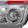 1999-2005 Volkswagen Jetta/Bora Mk4 Dual Halo Projector Headlights w/ LED Light Strip (Chrome Housing/Clear Lens)