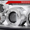 1999-2005 Volkswagen Jetta/Bora Mk4 Dual Halo Projector Headlights w/ LED Light Strip (Chrome Housing/Clear Lens)