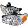 1997-2005 Chevrolet Venture Pontiac Montana/Trans Sport Crystal Headlights (Chrome Housing/Clear Lens)