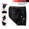 2009-2014 Ford F-150 LED Tail Lights - OZ (Matte Black Housing/Clear Lens)