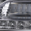 2005-2010 Chrysler 300 Base/LX/Touring Projector Headlights w/ LED Light Strip & LED Turn Signal Lights (Chrome Housing/Clear Lens)