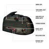 2001-2003 BMW E39 5 Series Sedan LED Tail Lights (Chrome Housing/Smoked Lens)