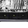 1997-2004 Ford F-150/Expedition Factory Style Crystal Headlights w/ SMD LED Light Strip (Matte Black Housing/Clear Lens)