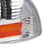 1997-2004 Dodge Dakota/ 1998-2003 Durango Crystal Headlights w/ Amber Reflector (Chrome Housing/Clear Lens)