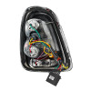 2011-2015 Mini Cooper Base S Hatchback/Convertible LED Tail Lights (Chrome Housing/Red Lens)