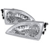 1994-1998 Ford Mustang Factory Style Headlights (Chrome Housing/Clear Lens)