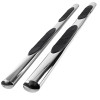 2015-2024 Ford F-150/F-250/F-350/F-450/F-550 Super Cab 4" Chrome Stainless Steel Side Step Nerf Bars