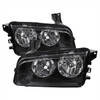 2006-2010 Dodge Charger Factory Style Headlights (Matte Black Housing/Clear Lens)