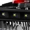 2005-2007 Ford F-250/F-350/F-450/F-550/Excursion Crystal Headlights w/ SMD LED Light Strip (Matte Black Housing/Clear Lens)