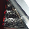 2011-2013 Ford Fiesta Hatchback LED Tail Lights (Chrome Housing/Red Smoked Lens)