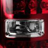 2009-2014 Ford F-150 LED Tail Lights (Chrome Housing/Red Lens)