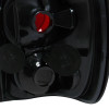 1998-2001 Ford Explorer Mercury Mountaineer Tail Lights (Matte Black Housing/Clear Lens)